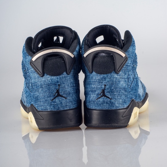 RARE Air Jordan 6 Retro "Washed Denim" - Size 7 - Fits Women Size 9 - Picture 2 of 5